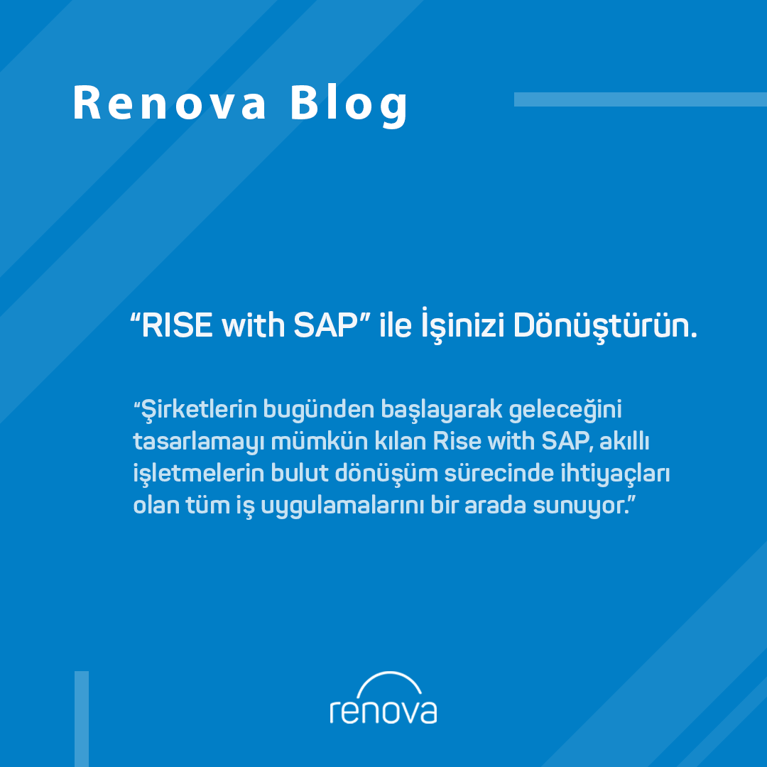 RISE with SAP ile İşinizi Dönüştürün